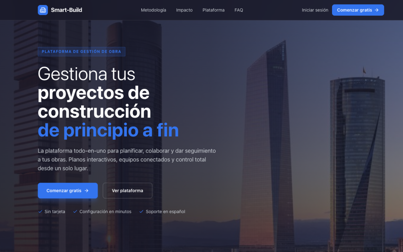 Smart Build — Gestión de proyectos de construcción